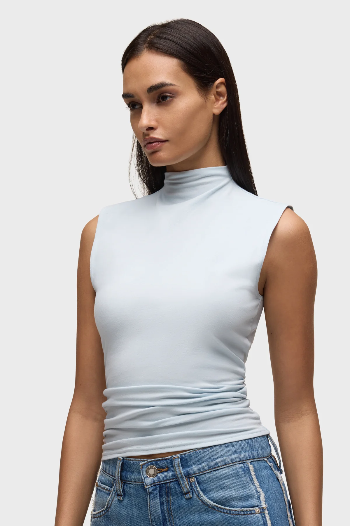 Tank With Side Seam Ruching - Image 4