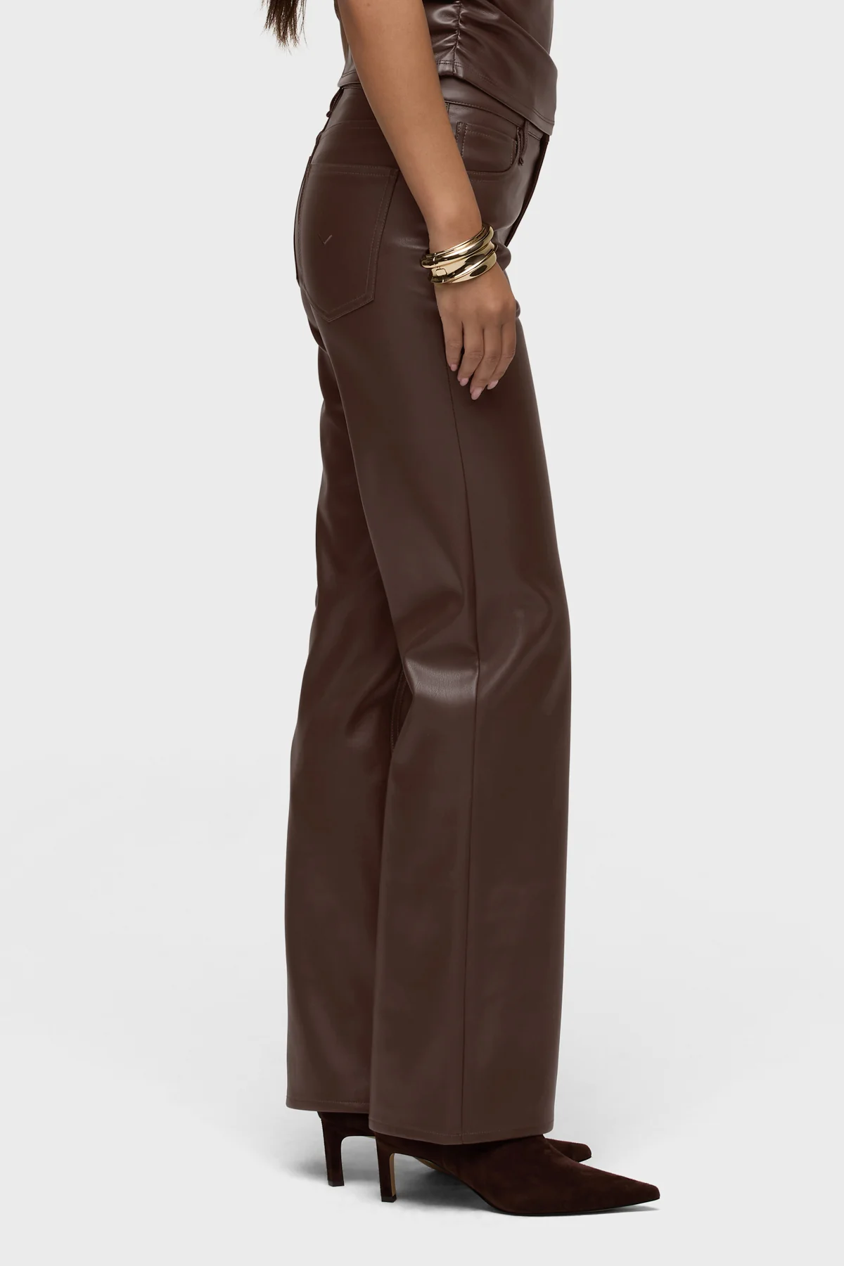 Rosie Vegan Leather Wide Leg - Image 3