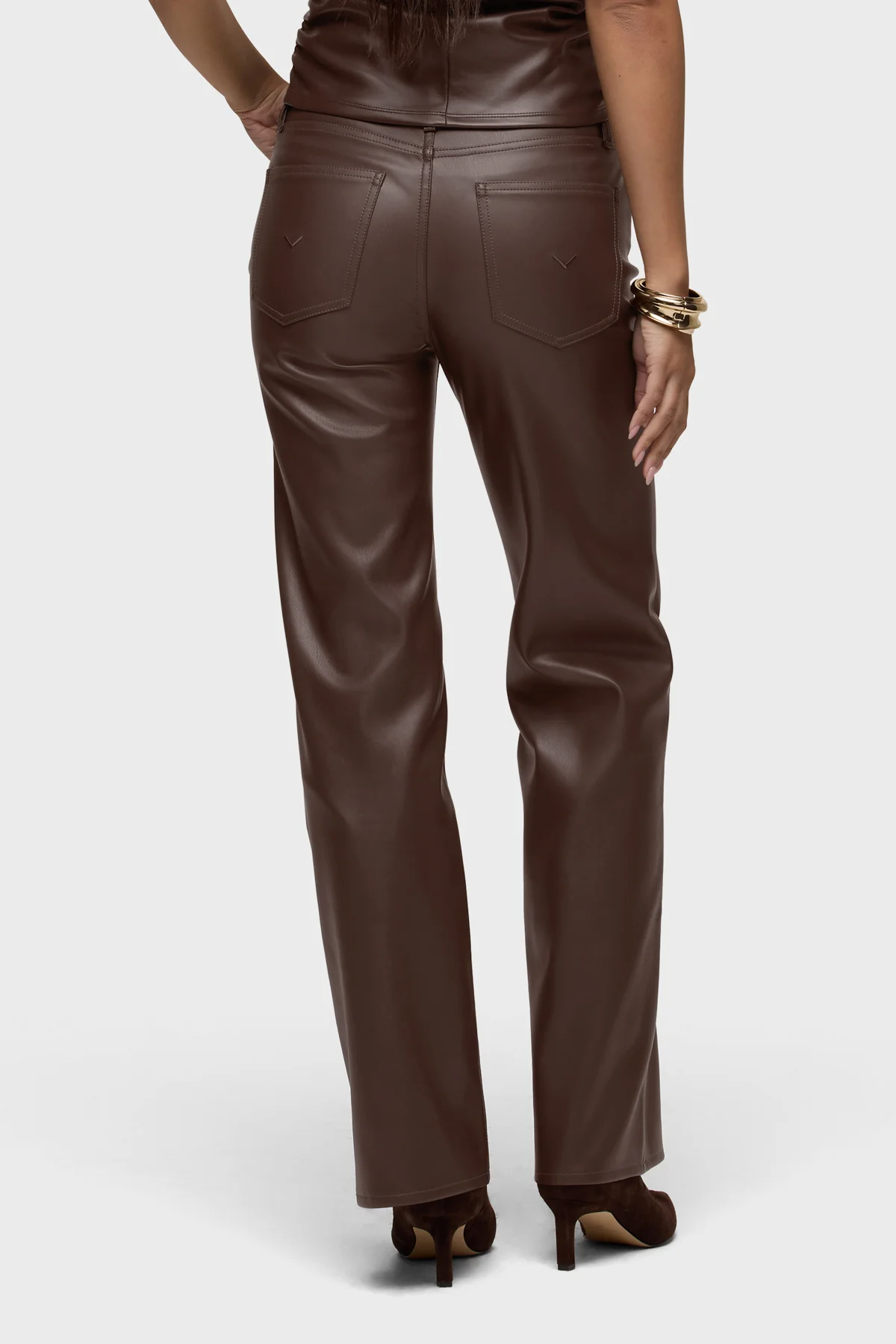 Rosie Vegan Leather Wide Leg - Image 4