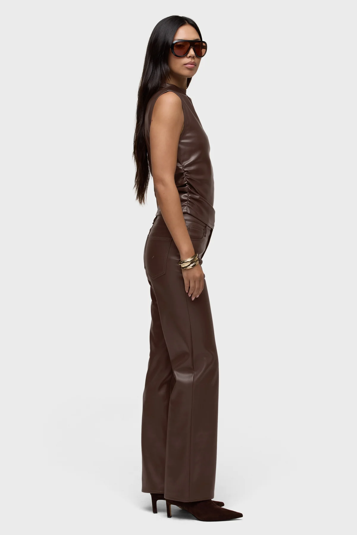 Rosie Vegan Leather Wide Leg - Image 7