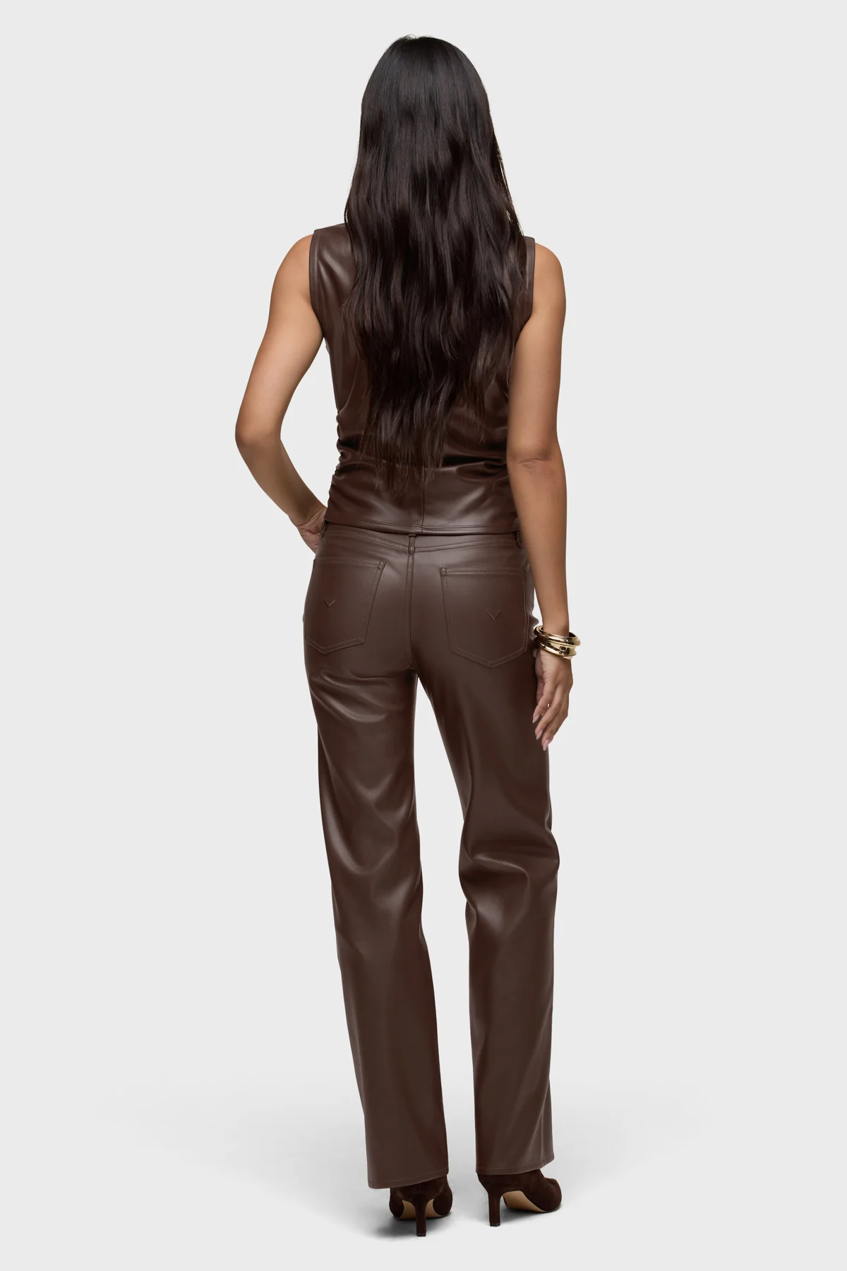 Rosie Vegan Leather Wide Leg - Image 8