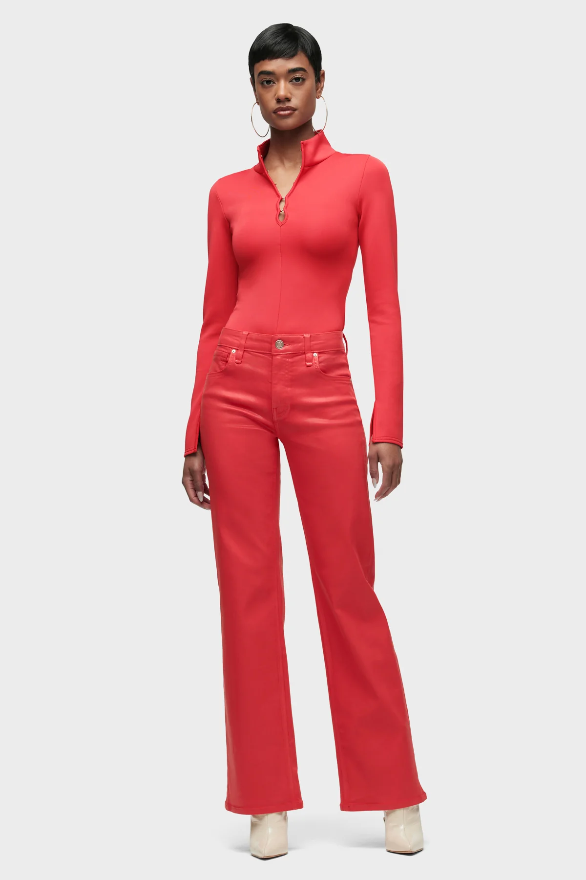 Long Sleeve Hook & Eye Bodysuit - Image 5
