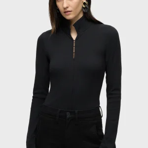 Long Sleeve Hook & Eye Bodysuit