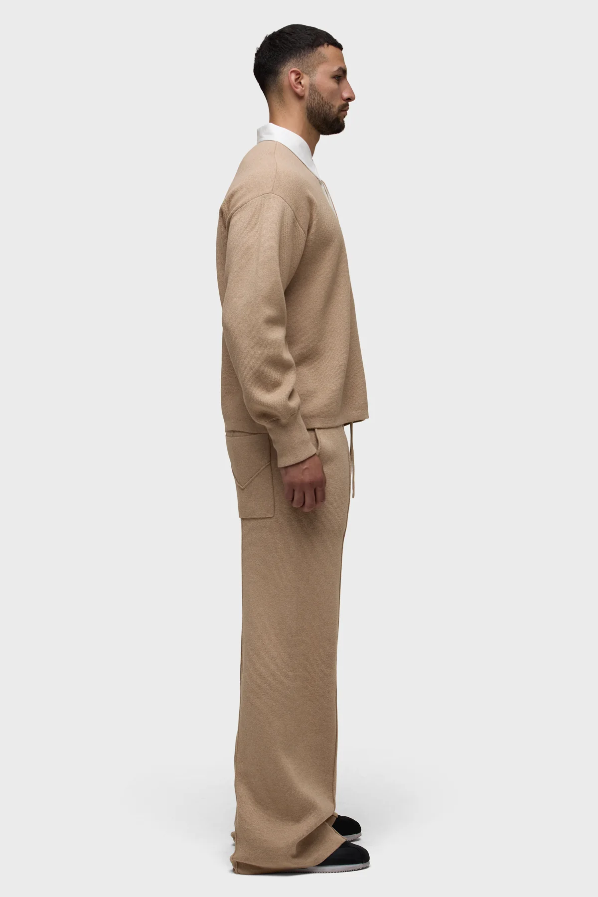 Long Sleeve Contrast Polo - Image 7