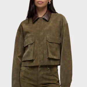 Faux Suede Chore Jacket
