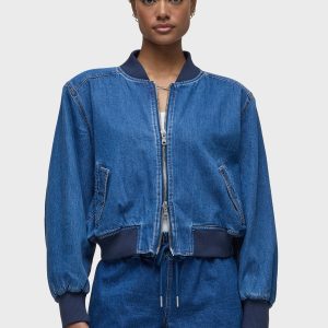 Denim Bomber Jacket