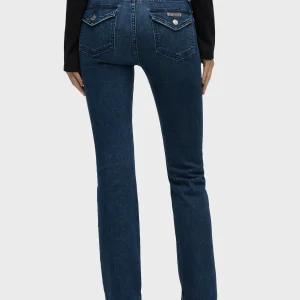 Barbara High-Rise Bootcut w/ Flap Jean