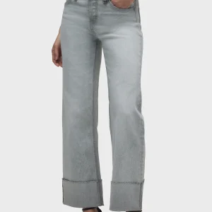 Rosie High-Rise Wide Leg Jean With Cuff
