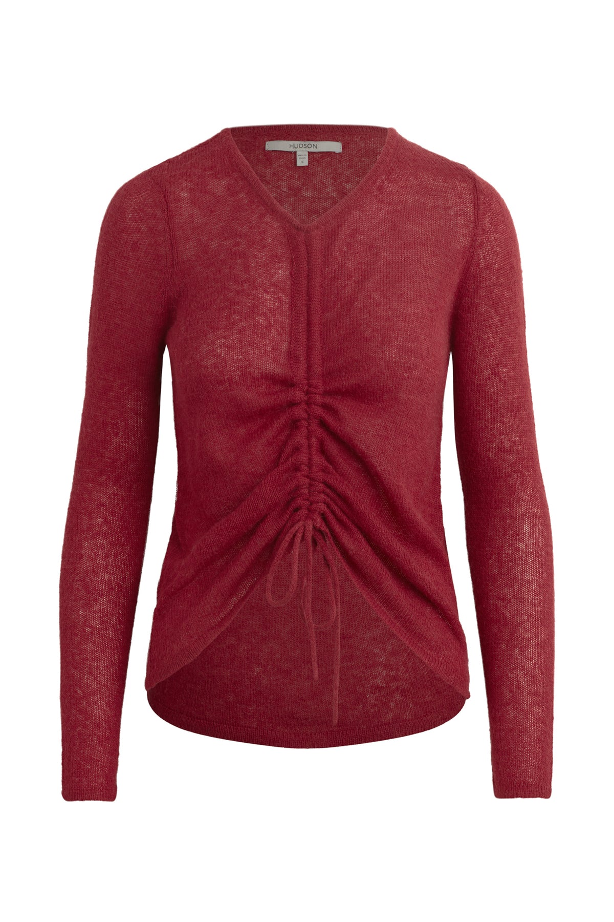 Ruched Long Sleeve Sweater - Image 7